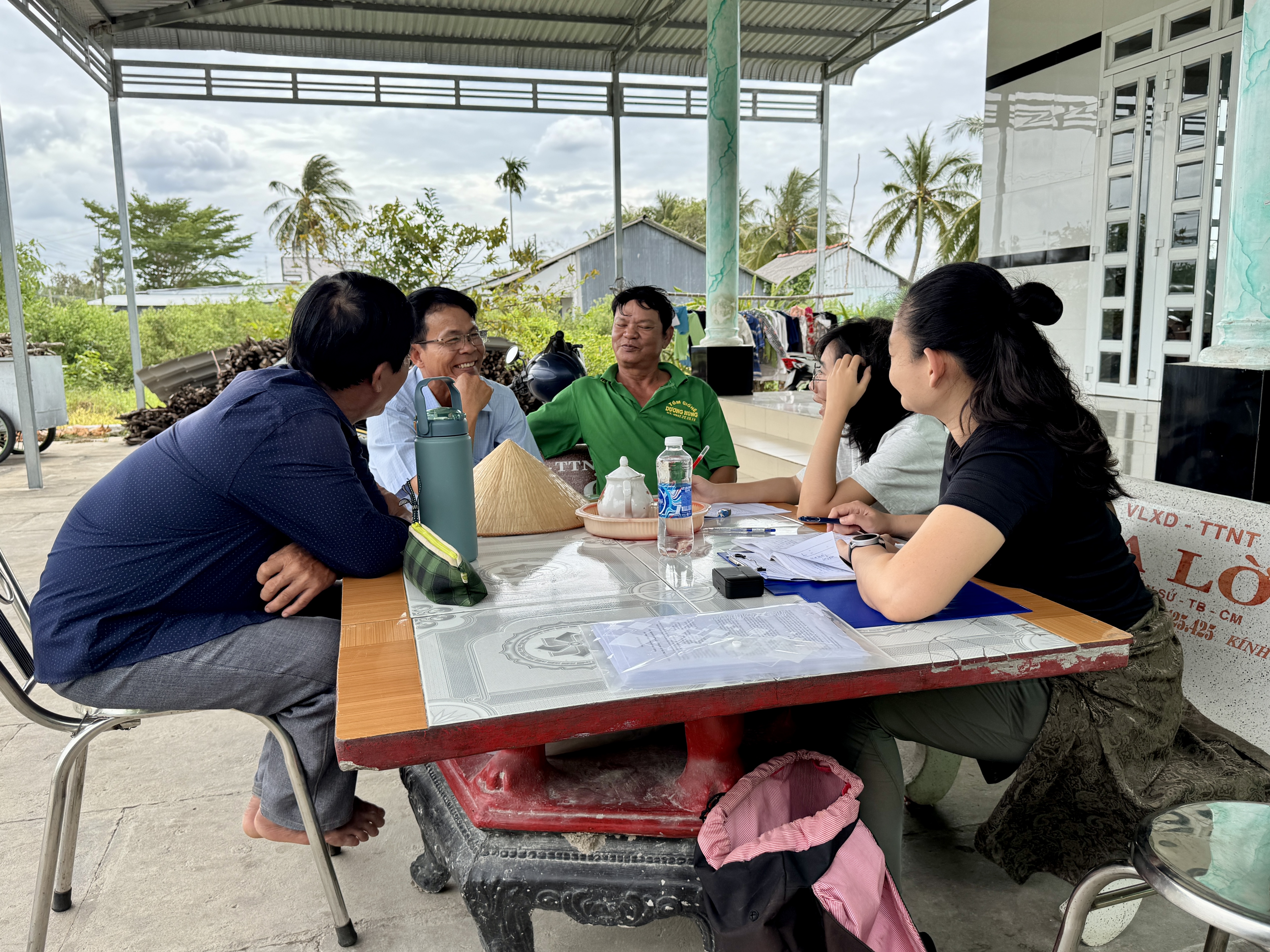 Community interview in the Mekong Delta, Vietnam